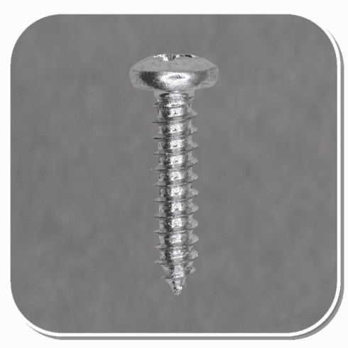 AUV-2365 Zinc Phillips Pan Head Tapping Screw #8 x 3/4" Bx of 100