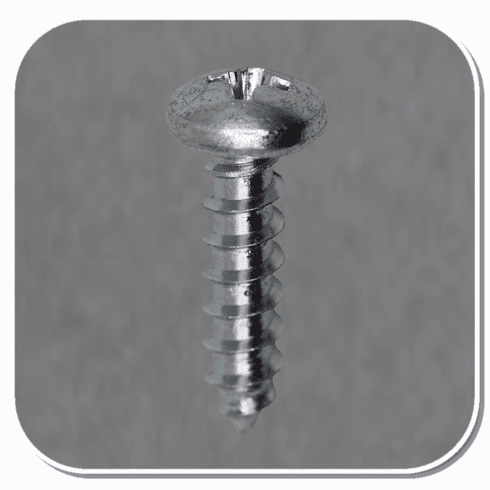 AUV-2366 Zinc Phillips Pan Head Tapping Screw #10 x 3/4" Bx of 100