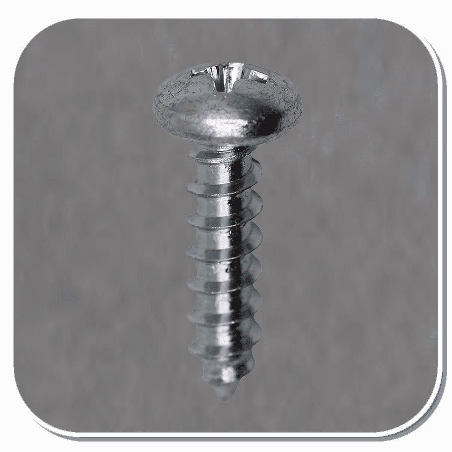 AUV-2366 Zinc Phillips Pan Head Tapping Screw #10 x 3/4" Bx of 100