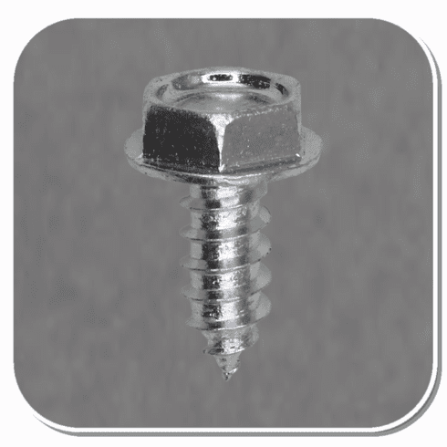 AUV-2369 Zinc Indented Hex Head Tapping Screw #10 x 1/2" Bx of 100