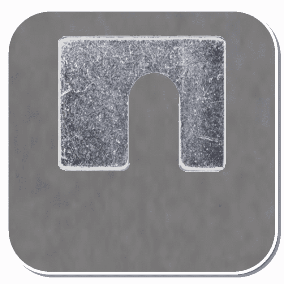 AUV-2453 Zinc Offset Slotted Alignment Shim Bx of 50