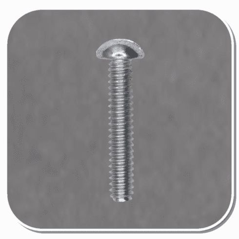 AUV-2531 Zinc Slotted Round Head Machine Screw #6 -32 x 3/4" Bx of 100