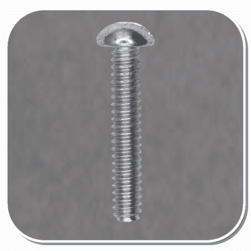 AUV-2532 Zinc Slotted Round Head Machine Screw #6-32 x 1" Bx of 100