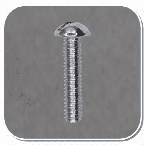 AUV-2534 Zinc Slotted Round Head Machine Screw #8-32 x 3/4" Bx of 100