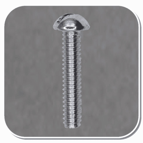 AUV-2535 Zinc Slotted Round Head Machine Screw #8-32 x 1" Bx of 100