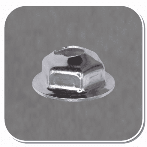 AUV-2554 Zinc Washer Lock Nut #6-32 x 7/16 O.D. with 5/16 HEX Bx of 100