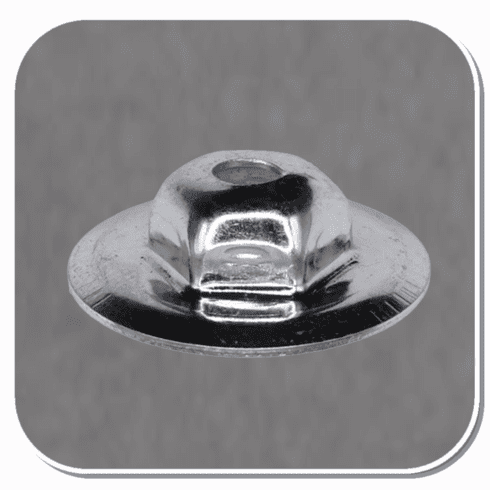 AUV-2558 Zinc Washer Lock Nut #10-24 x 3/4 O.D. with 3/8" Hex Bx of 100