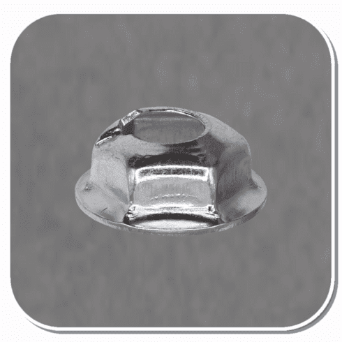 AUV-2561 Zinc Waher Lock Nut 1/4-20 x 19/32" with 7/16" Hex Bx of 100