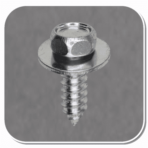 AUV-2604 Zinc Indented Hex Head SEMS Tapping Screw #14 x 3/4" Bx of 100