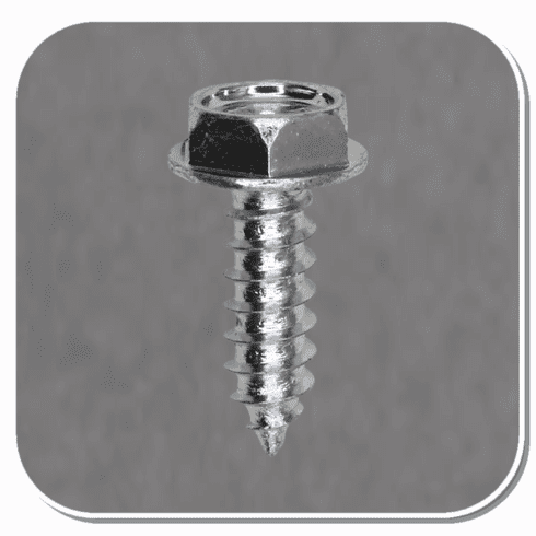 AUV-2809 Zinc Indented Hex Washer Head Tapping Screw #10 x 5/8" Bx of 100