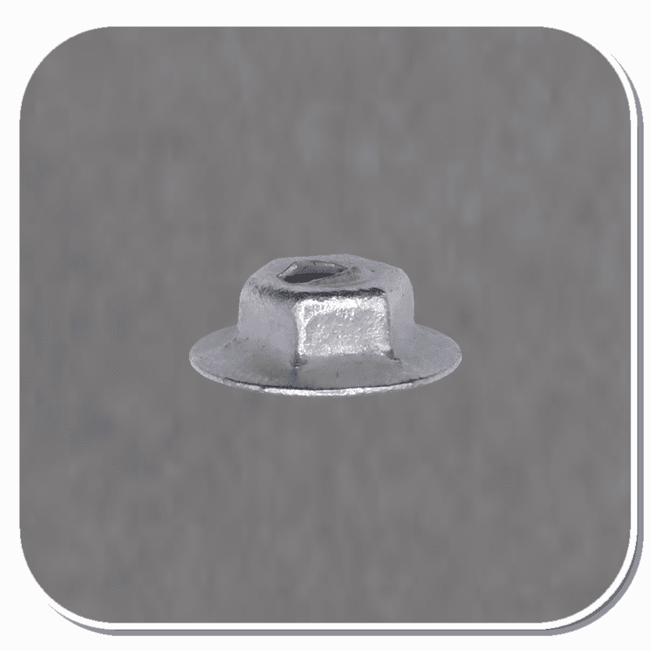 AUV-2895 Hex Washer Head Thread Cutting Nut for 1/8" Stud Bx of 100