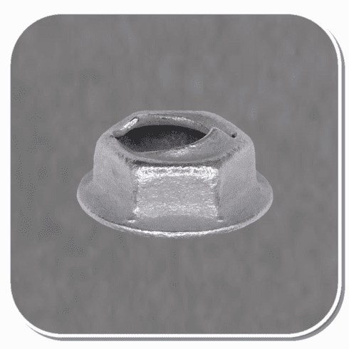 AUV-2897 Zinc Thread Cutting Nut for 1/4" Stud Bx of 100