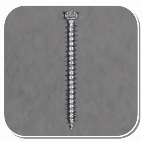 AUV-3215 Zinc Indented Hex Head Tapping Screw #10 x 1-1/2" Bx of 100