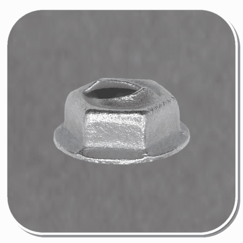 AUV-3404 Zinc Thread Cutting Washer Nut for 3/16" Box of 200