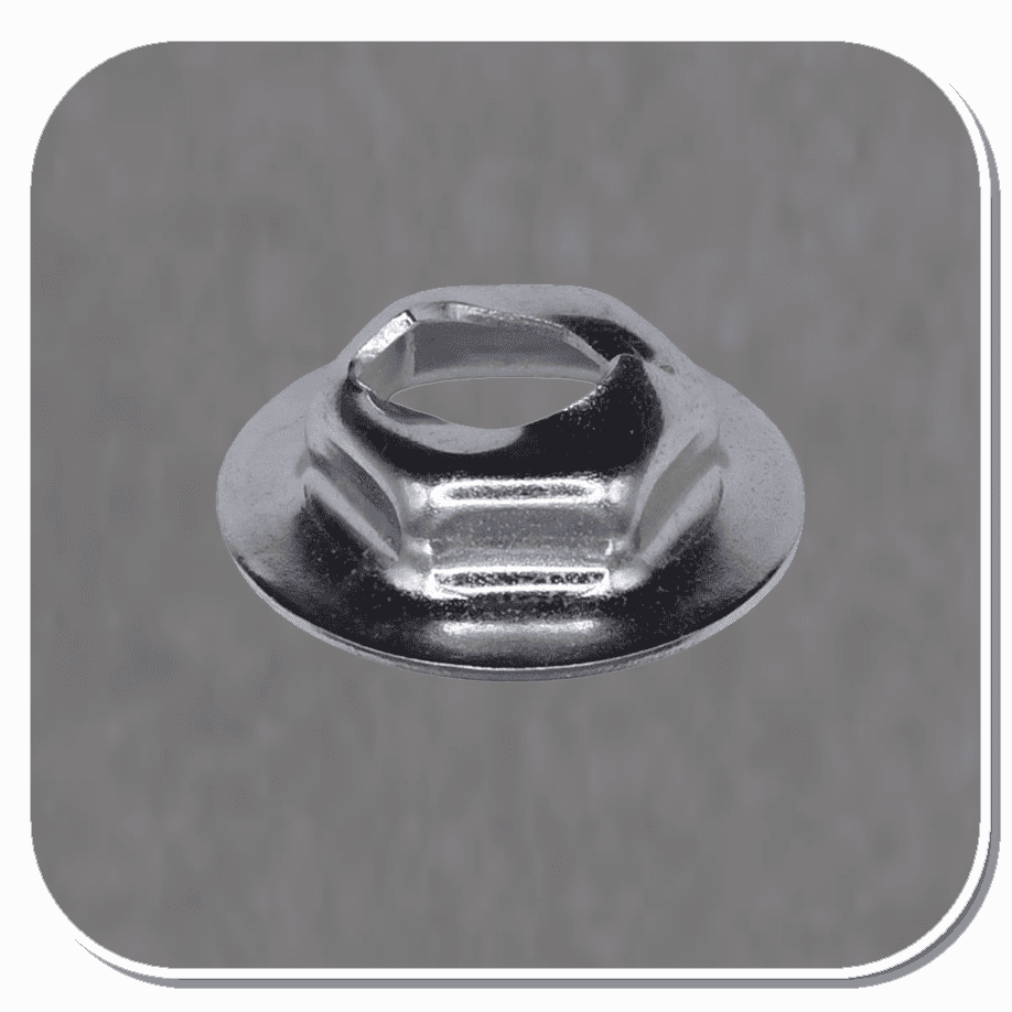 AUV-3405 Zinc Thread Cutting Nut for 1/4" Stud Bx of 200