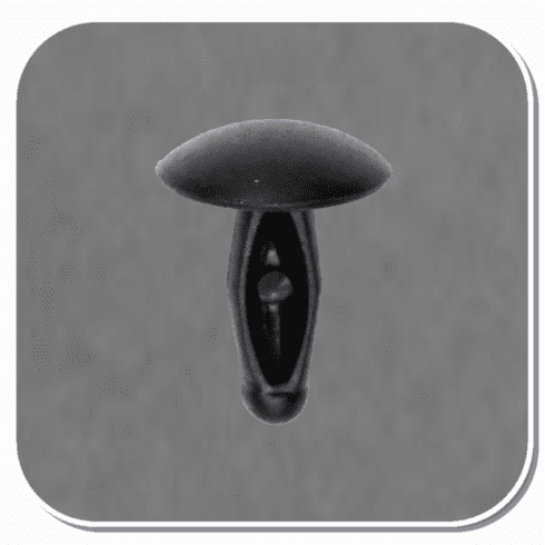 AUV-3620 Black Nylon GM Door Flange Weatherstrip Retainer Bx of 100