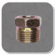 AUV-39 Steel inverted Flare Nut fits 3/8 Tubing Size Bx of 10