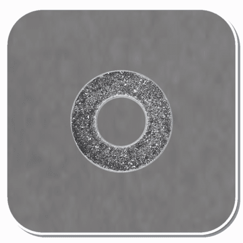 AUV-3986 Zinc SEA Flat Washer Fits 1/4" Bolt Size with 5/8" Diameter Bx of 100