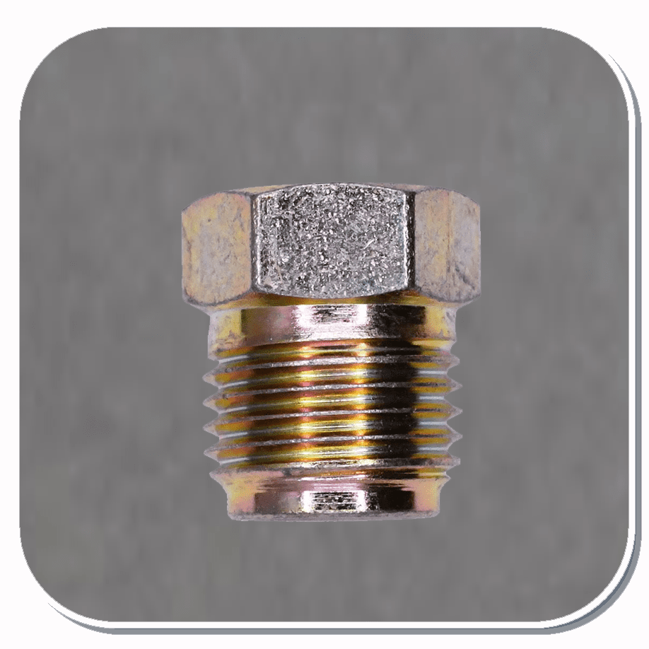 AUV-45 Steel Inverted Flare Plug fits 3/16 Tubing Size Bx of 10