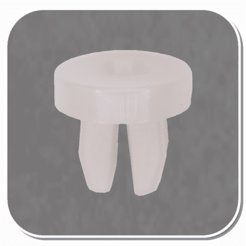 AUV-5228 White Nylon License Plate Nut for #10 Screw Bx of 50