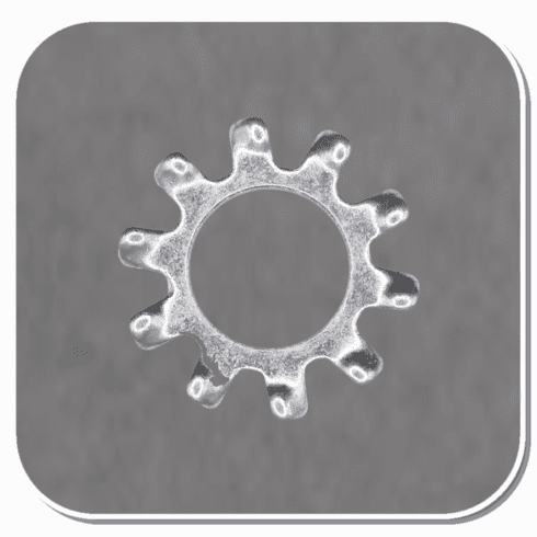 AUV-5254 Zinc Shakeproof External Lock Washer #14 Bx of 100