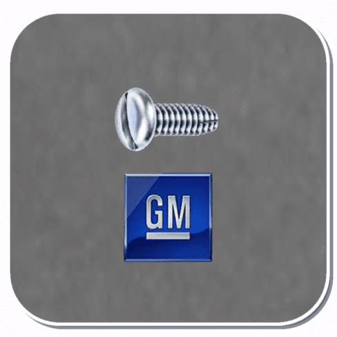 AUV-5307 Slotted Pan Head "F" Thread Screw Bright Zinc Chromate Bx of 100