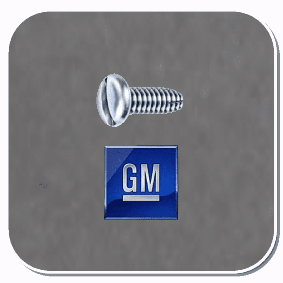 AUV-5307 Slotted Pan Head "F" Thread Screw Bright Zinc Chromate Bx of 100