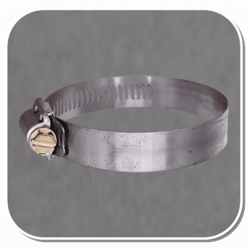 AUV-5352 Hex Worm Gear Type Hose Clamp 7/8" x 2-34" Bx of 10