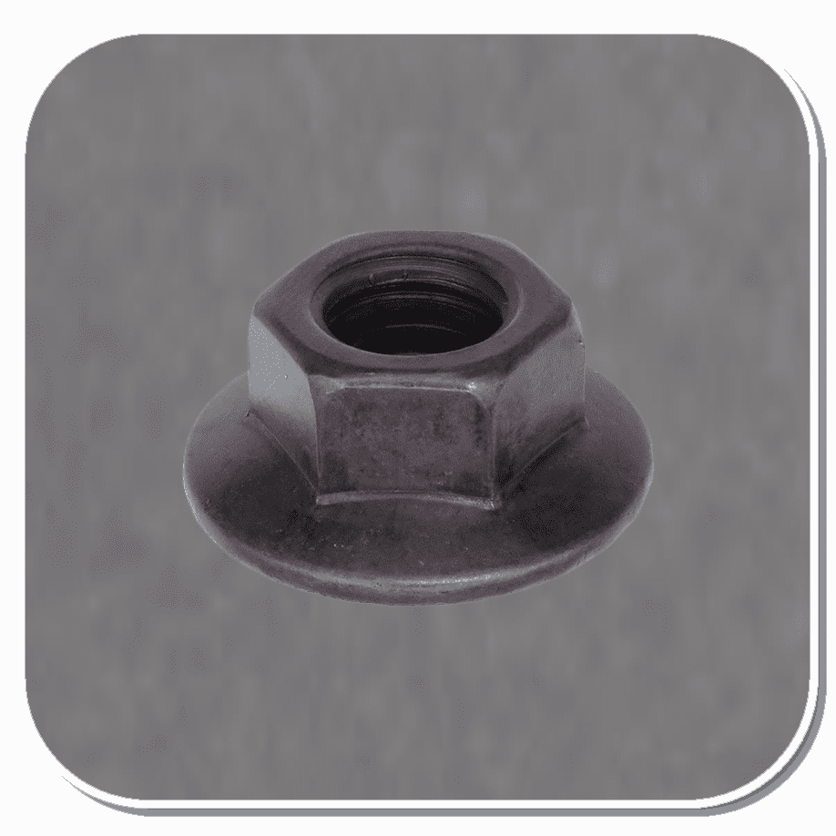 AUV-5596 SPIN LCK NUT BLK 3/8"X16 USS Bx of 100