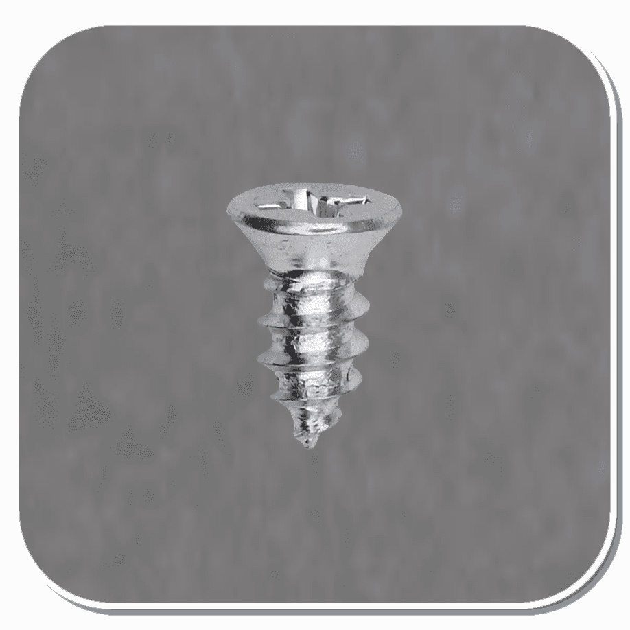 AUV-5654 ZINC PHILLIPS FLAT TAPPING SCR. 8 X 3/8" Bx of 100