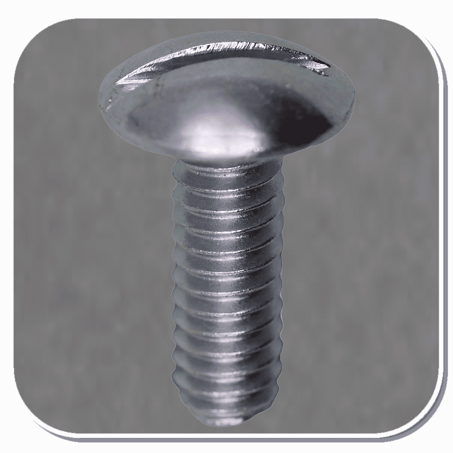 AUV-5910 Slotted RoundHead License Plate Screw Bx of 100