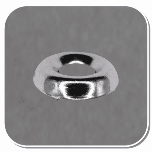 AUV-614 #6 Countersunk Washer (Nickel on Brass) Bx of 100