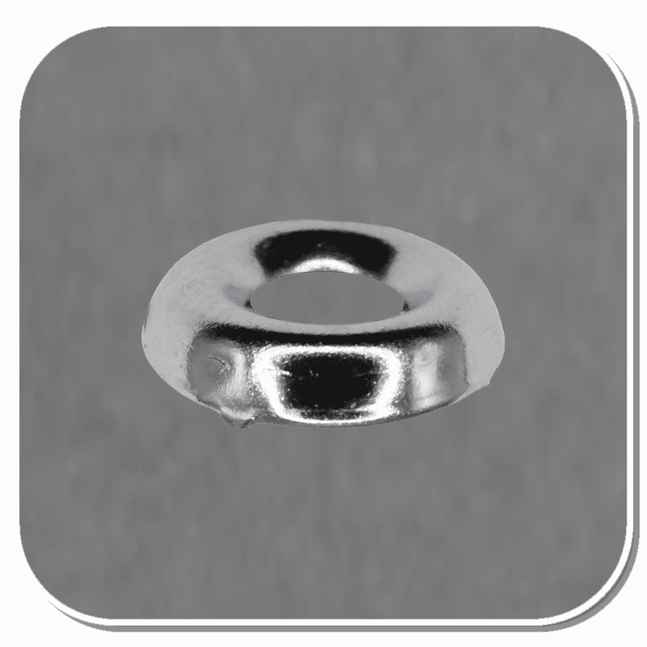 AUV-614 #6 Countersunk Washer (Nickel on Brass) Bx of 100