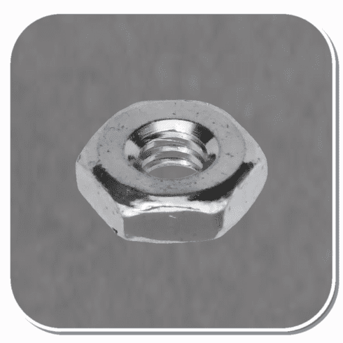 AUV-727 Zinc #6-32 Hex Machine Screw Nut Bx of 100