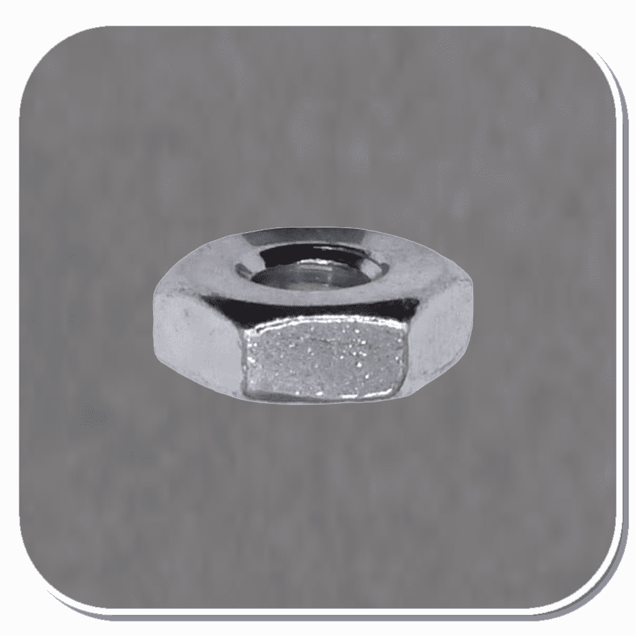 AUV-728 Zinc #8-32 Hex Machine Screw Nut Bx of 100