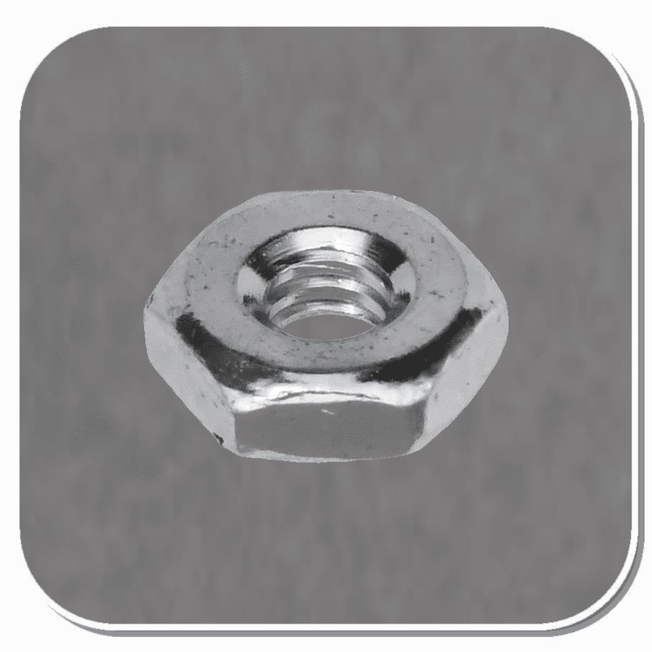 AUV-730 Zinc #10-24 Hex Machine Screw Nut Bx of 100