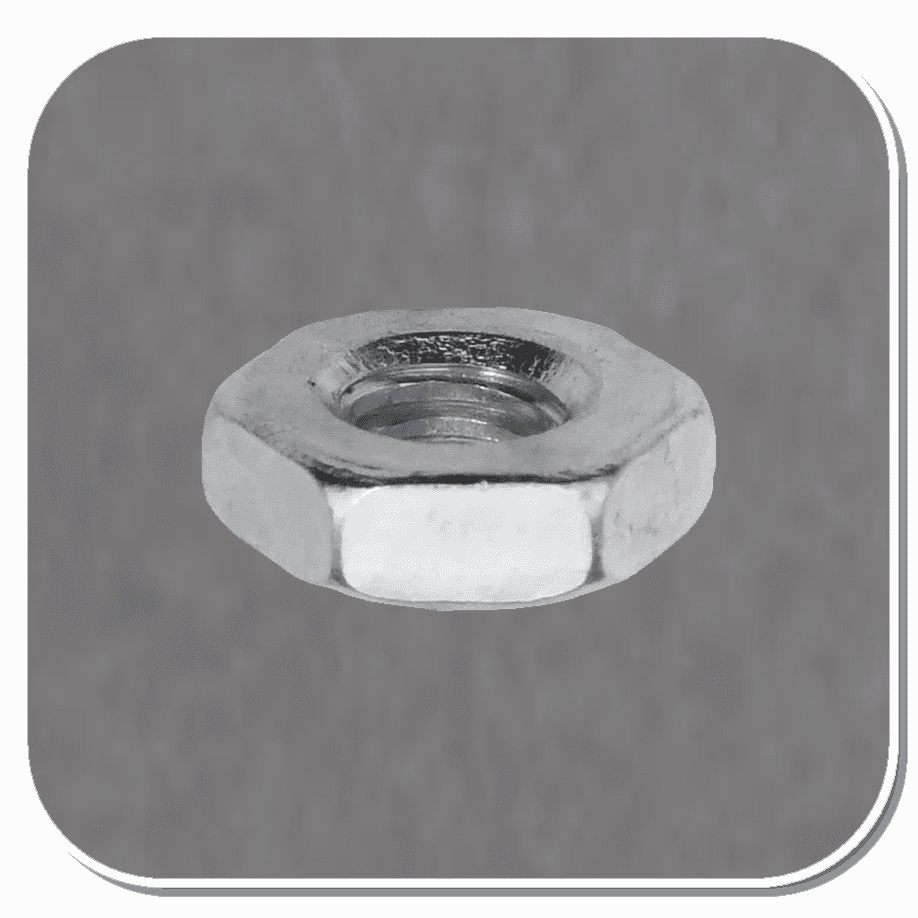 AUV-731 Zinc #12-24 Hex Machine Screw Nut Bx of 100
