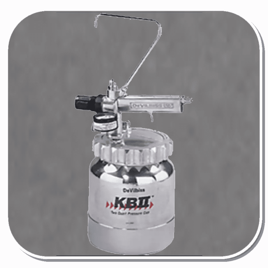 DEV-120033 Devilbiss KBII 2 quart Remote Pressure Feed Cup