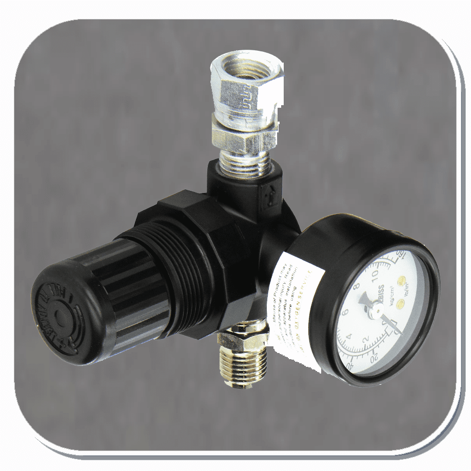 DEV-130015 Devilbiss HARG-510 Mini Diaphramed Air Regulator and Gauge Assembly