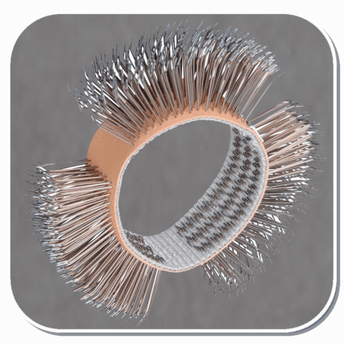 DYN-92246 4" x 3/4" Medium Bent Wire Wheel for NZ1