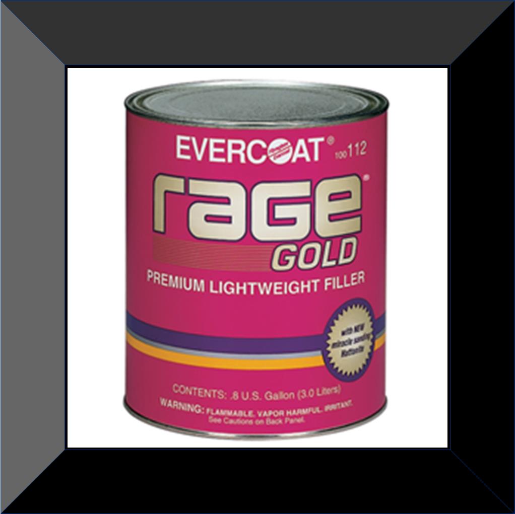 FBE112 FIBERGLASS EVERCOAT Rage® Gold Premium Body Filler Gallon W/2
