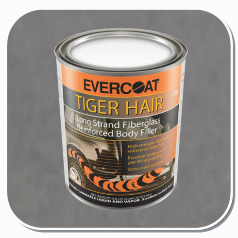 FBE-1189 Evercoat Tiger Hair Long Fiber Fiberglass Re-Inforced Filler Quart