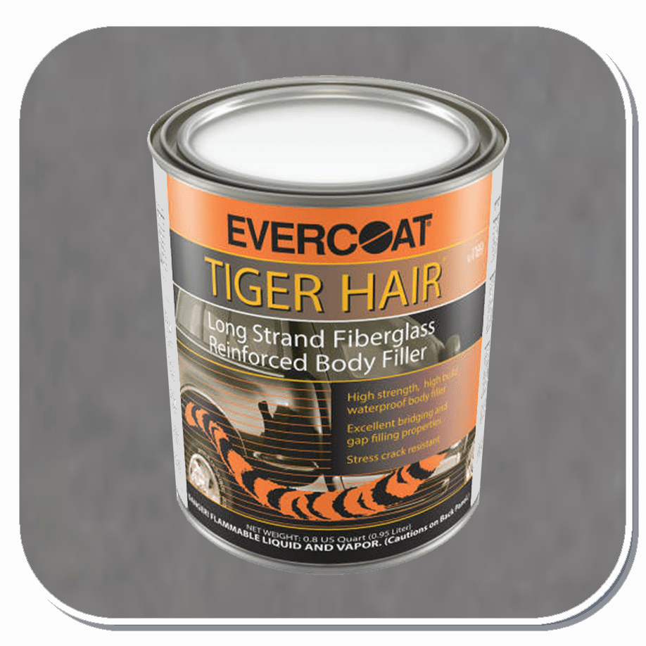 FBE-1189 Evercoat Tiger Hair Long Fiber Fiberglass Re-Inforced Filler Quart