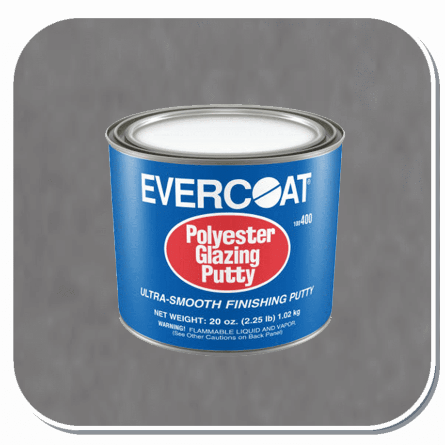 FBE-400 Evercoat Polyester Glazing Putty 20oz Can W/1oz Hardener