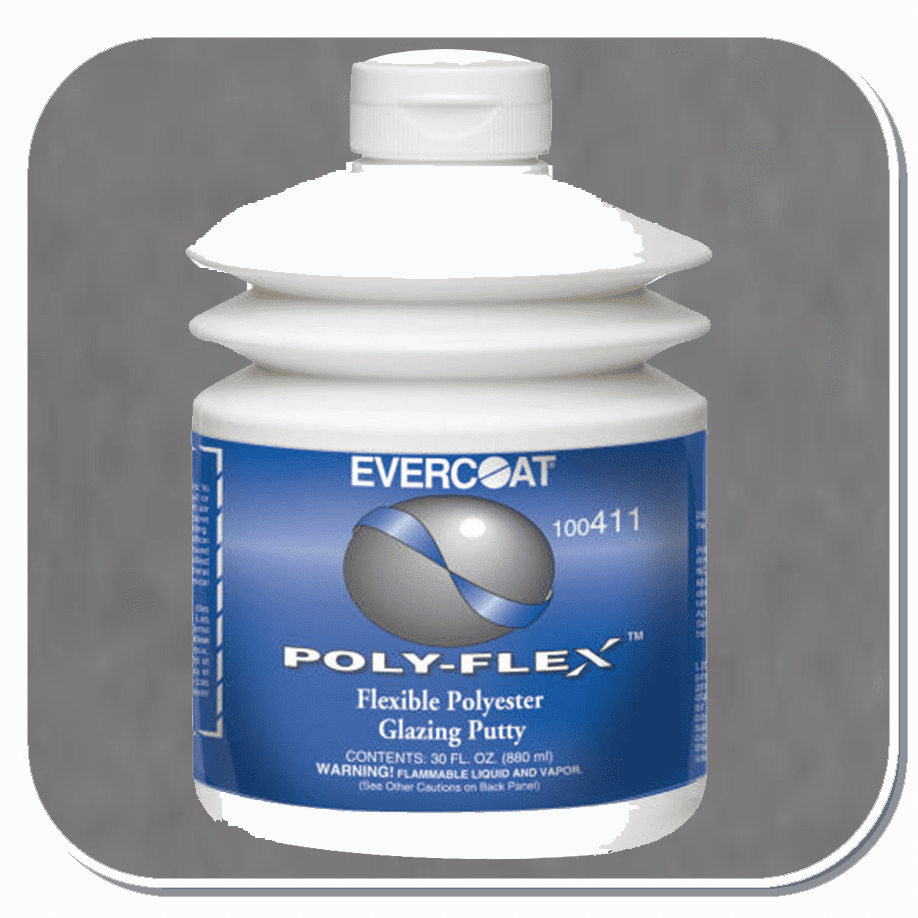 FBE-411 Evercoat Poly-Flex glazing Putty 30oz w/Hardener