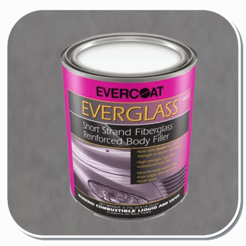 FBE-632 Evercoat Everglass Short Stand Fiberglass Re-Inforced Body Filler Quart