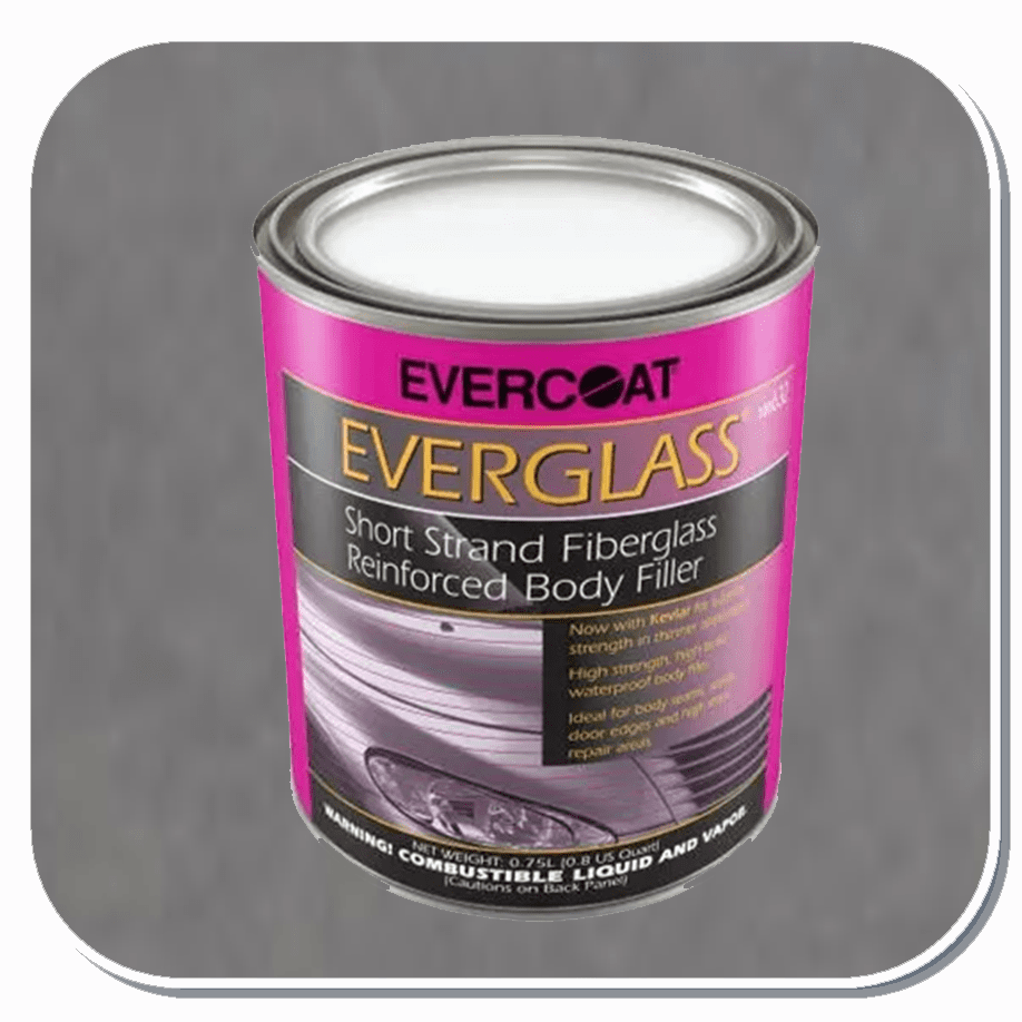 FBE-632 Evercoat Everglass Short Stand Fiberglass Re-Inforced Body Filler Quart