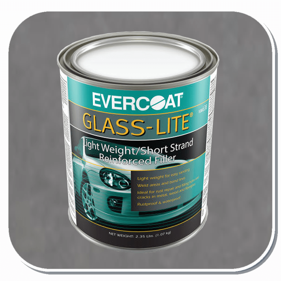 FBE-638 Evercoat Glass-Lite Lightweight Short Strand Re-Inforced Body Filler Quart