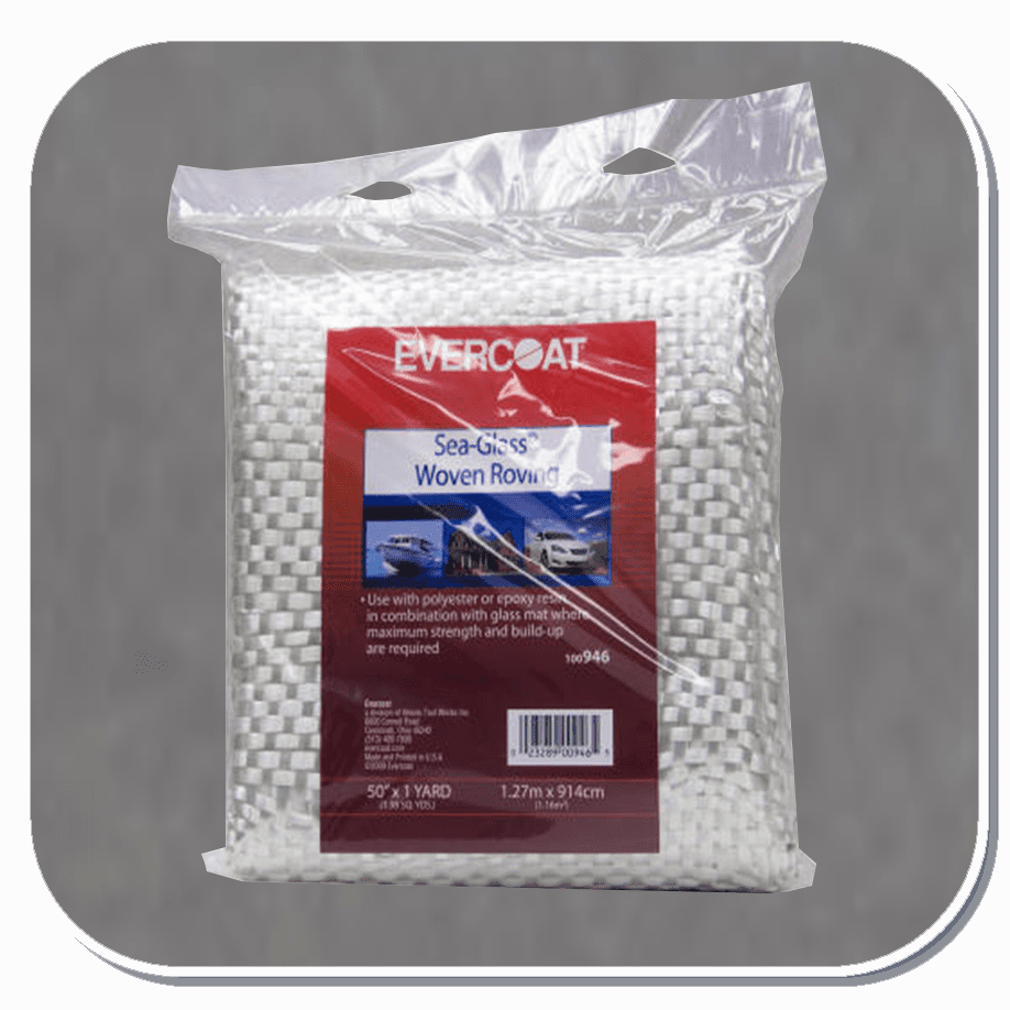 FBE-946 Evercoat Woven Roving Heavy Weight Fiberglass Fabric. 50" x 1 yd.