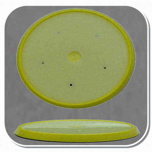 FER-1158 Ferro 8" Firm low profile urethane molded pad with five (5) mounting holes. Composite hub. For use with PSA coated abrasive discs.